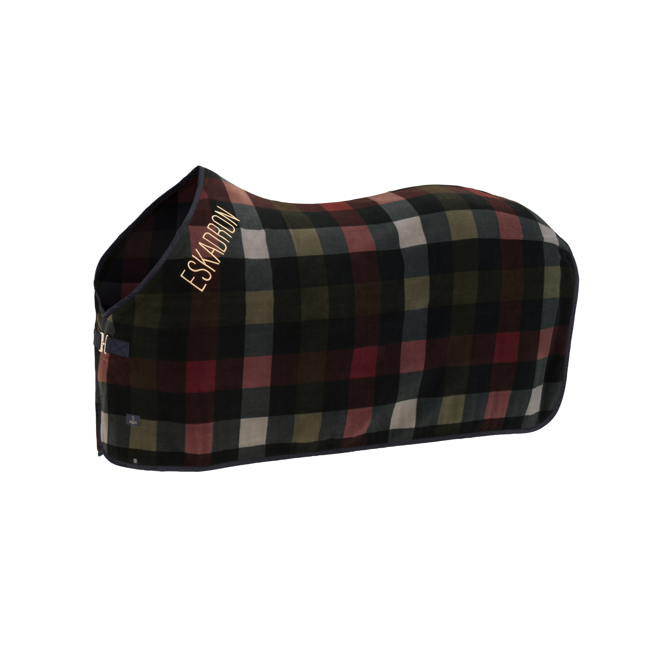 Pferdedecke, Karomuster, Mehrfarbig, Fleece, Halsteil