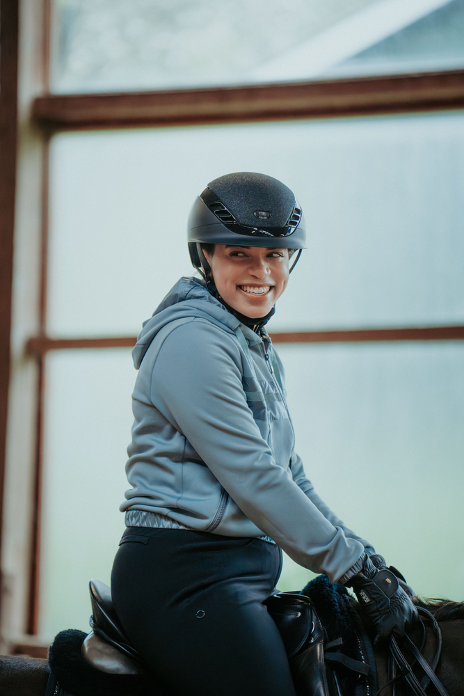 AIRLUXE SUPREME GLAM Short Visor Person, Lächeln, Helm, Schutzhelm, Leute