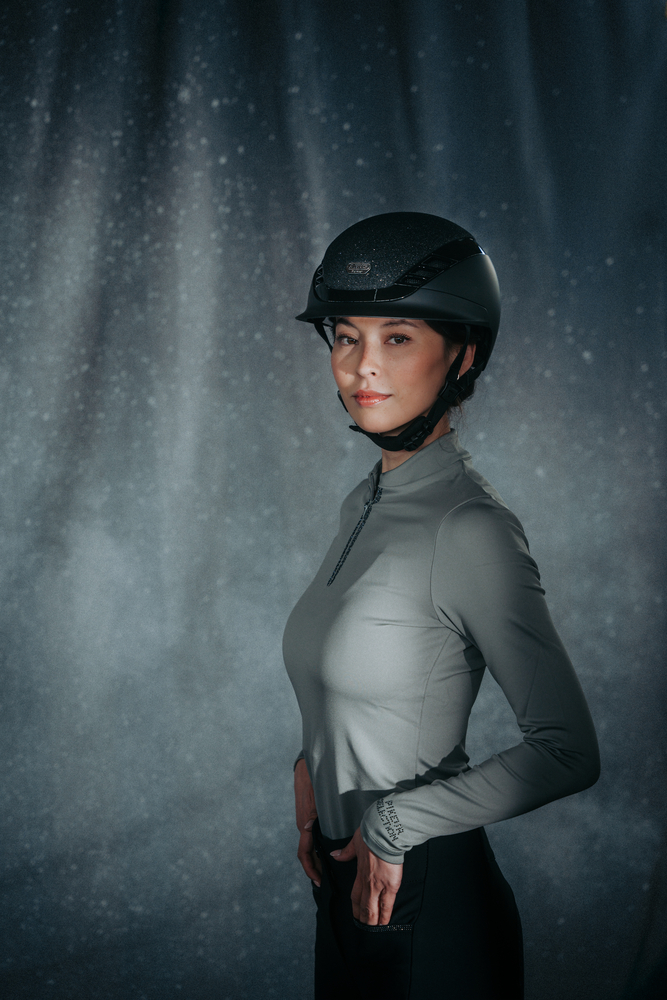 AIRLUXE SUPREME GLAM Short Visor Langarm, Helm, Schutzhelm, Lächeln, Portrait