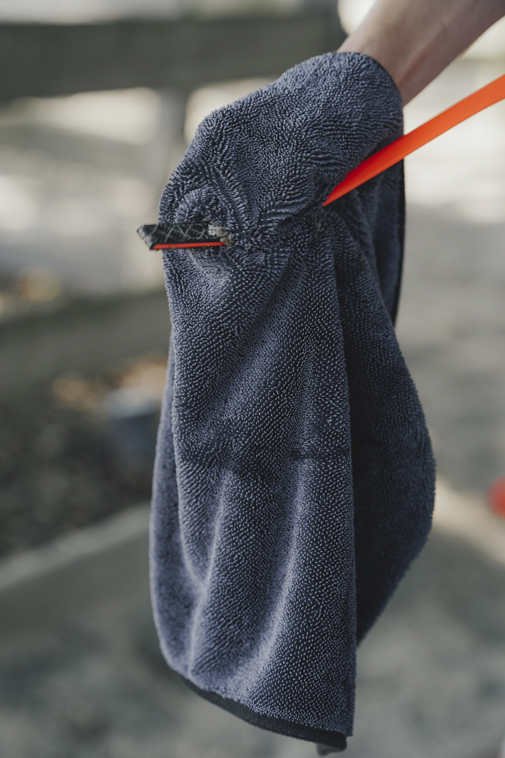  Handtuch,  Mikrofaser,  blaues Tuch,  hängendes Tuch,  Reinigungs(l)felt,  towel, microfiber towel, hanging towel, dark blue, towel with clip