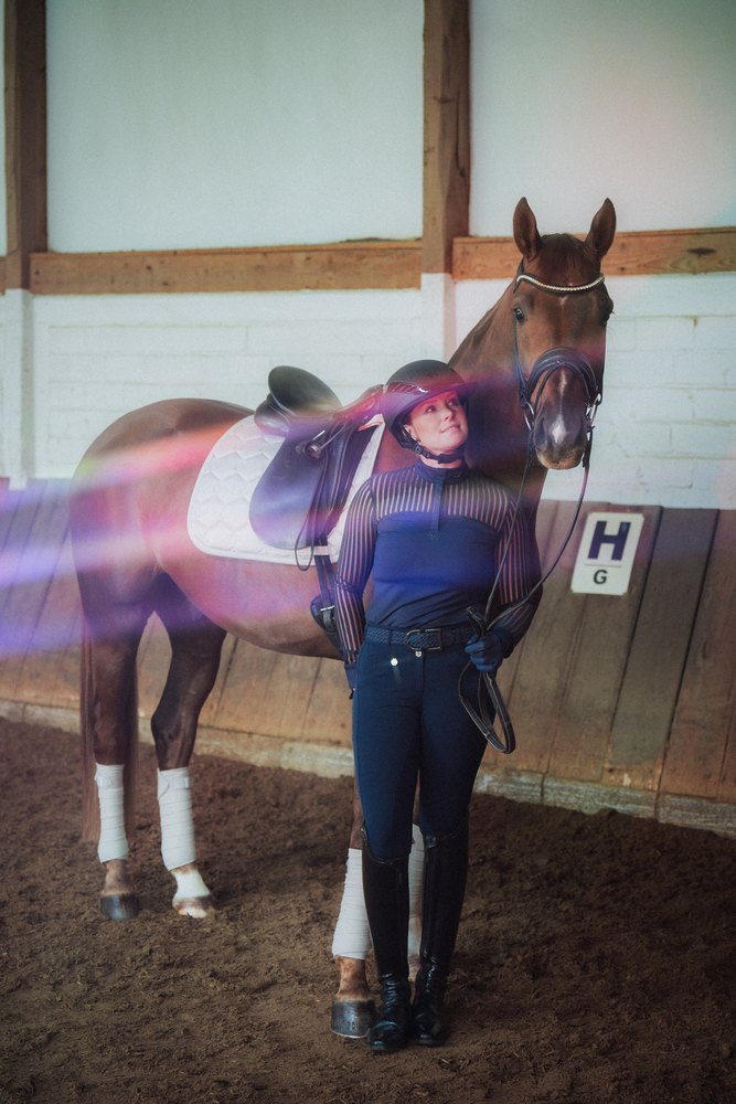 AIRLUXE SUPREME GLAM Long Visor Hosen, Colt Horse, Pferd, Person, Gesicht