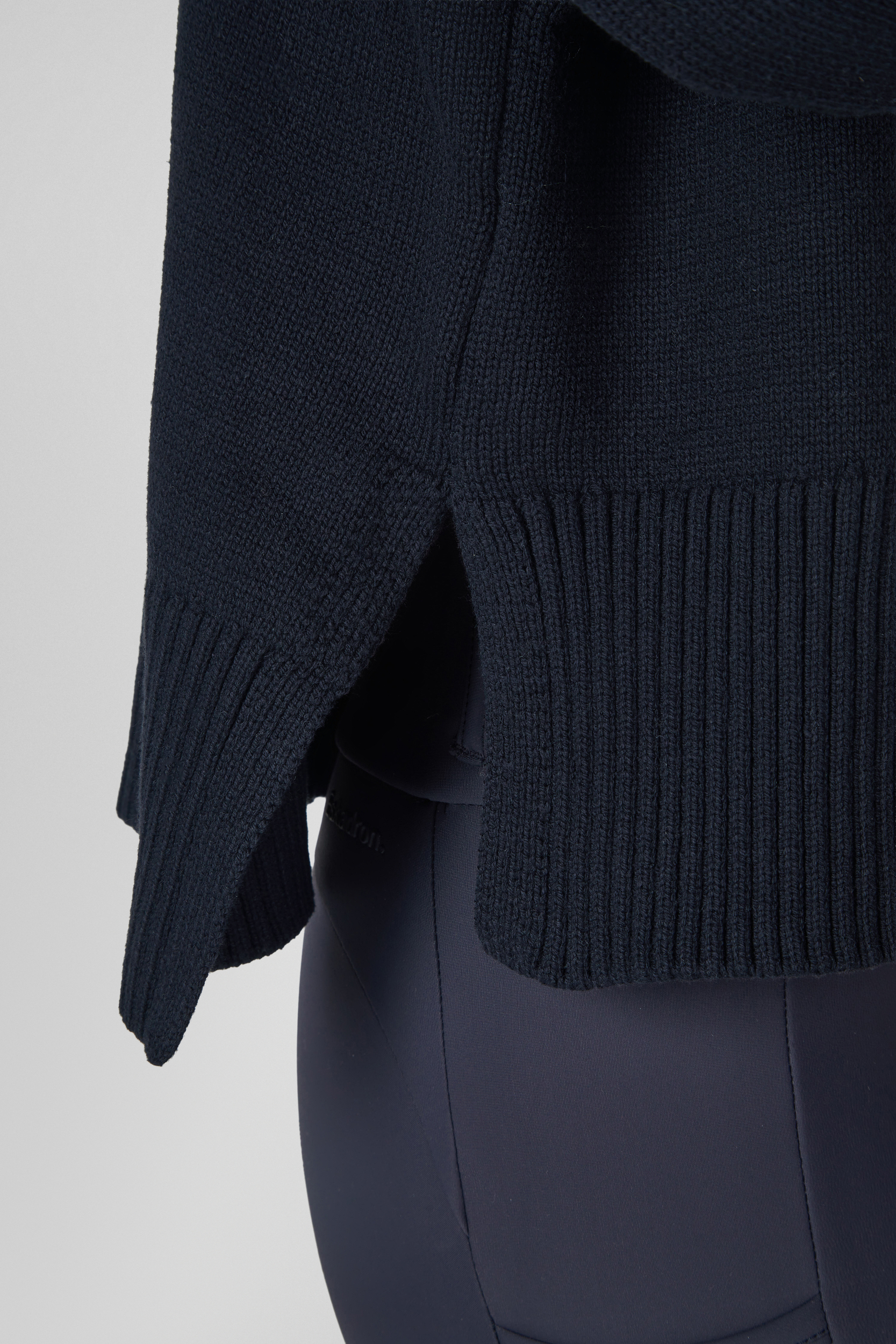 Knitwear, Cardigan, Dunkelblau, gerippter Saum, Oversize-Schnitt, Knitwear, Cardigan, Pullover, Rippstrick, Dunkelblau