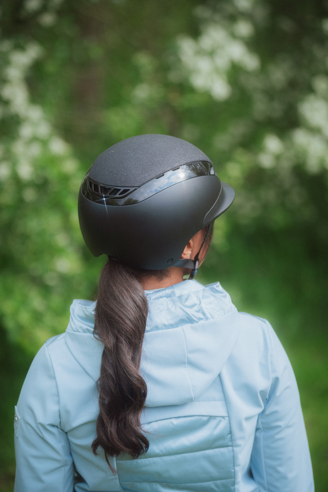AIRLUXE SUPREME GLAM Short Visor Helme, Bekleidung, Schutzhelm, Sturzhelm, Person