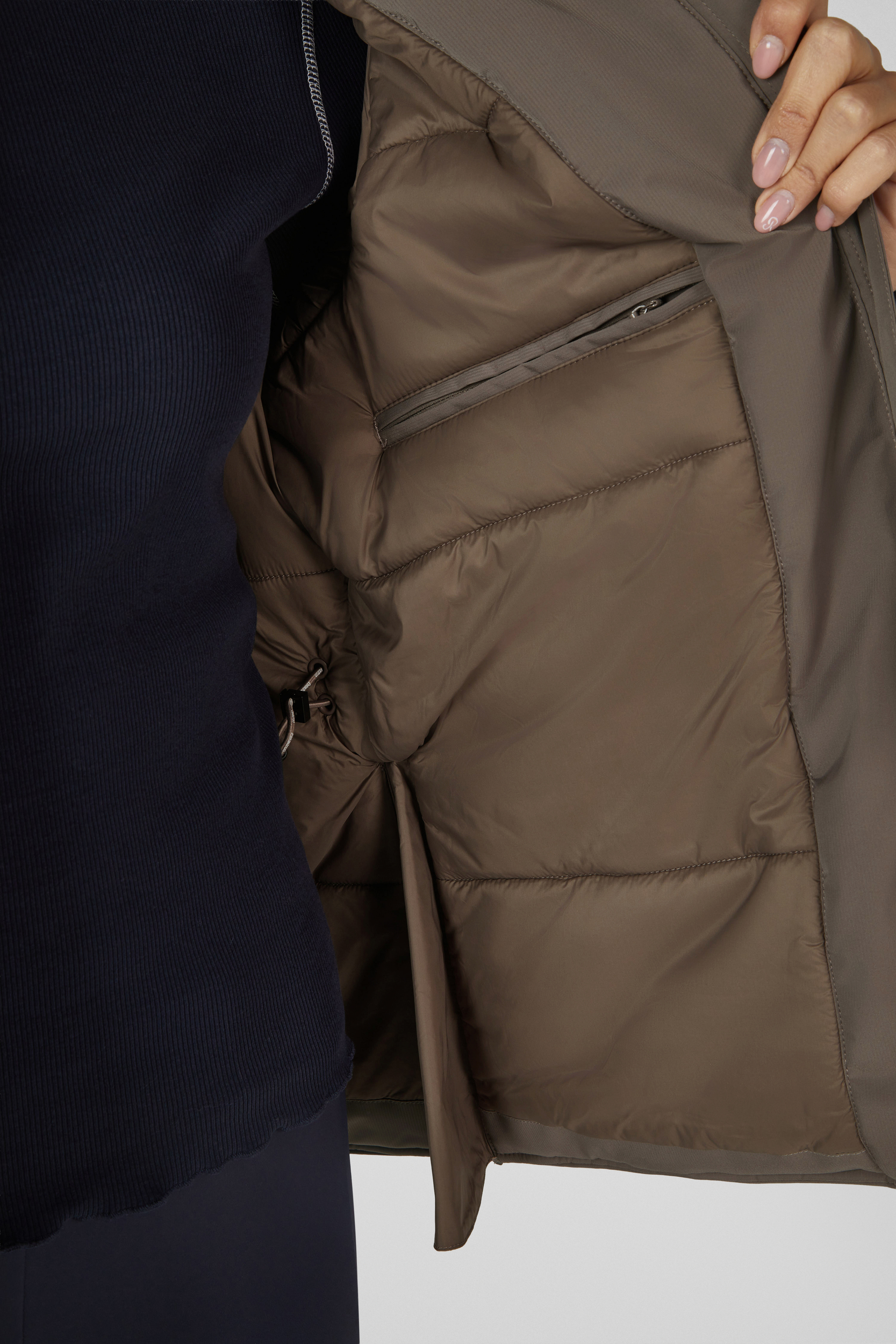 jacke, daunenjacke, reissverschluss, tasche, glatteoberfläche, Daunenjacke, Steppjacke, Seitentasche, Reißverschluss, Brusttasche