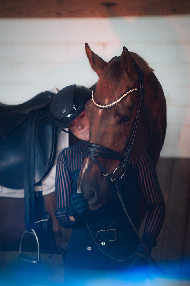 AIRLUXE SUPREME GLAM Long Visor Pferd, Säugetier, Gesicht, Person, Helm