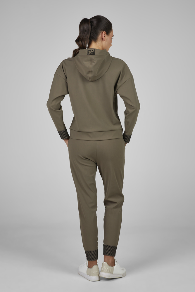 Langarm, Person, Khaki, Pullover, Mantel
