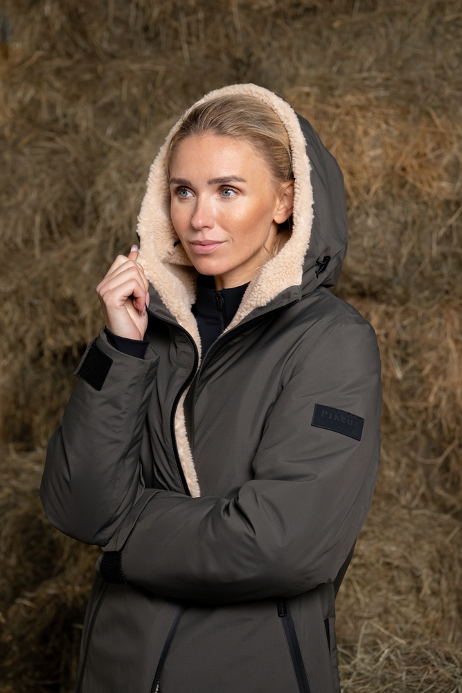 Mantel, Jacke, Kapuze, Kapuzenpulli, Person