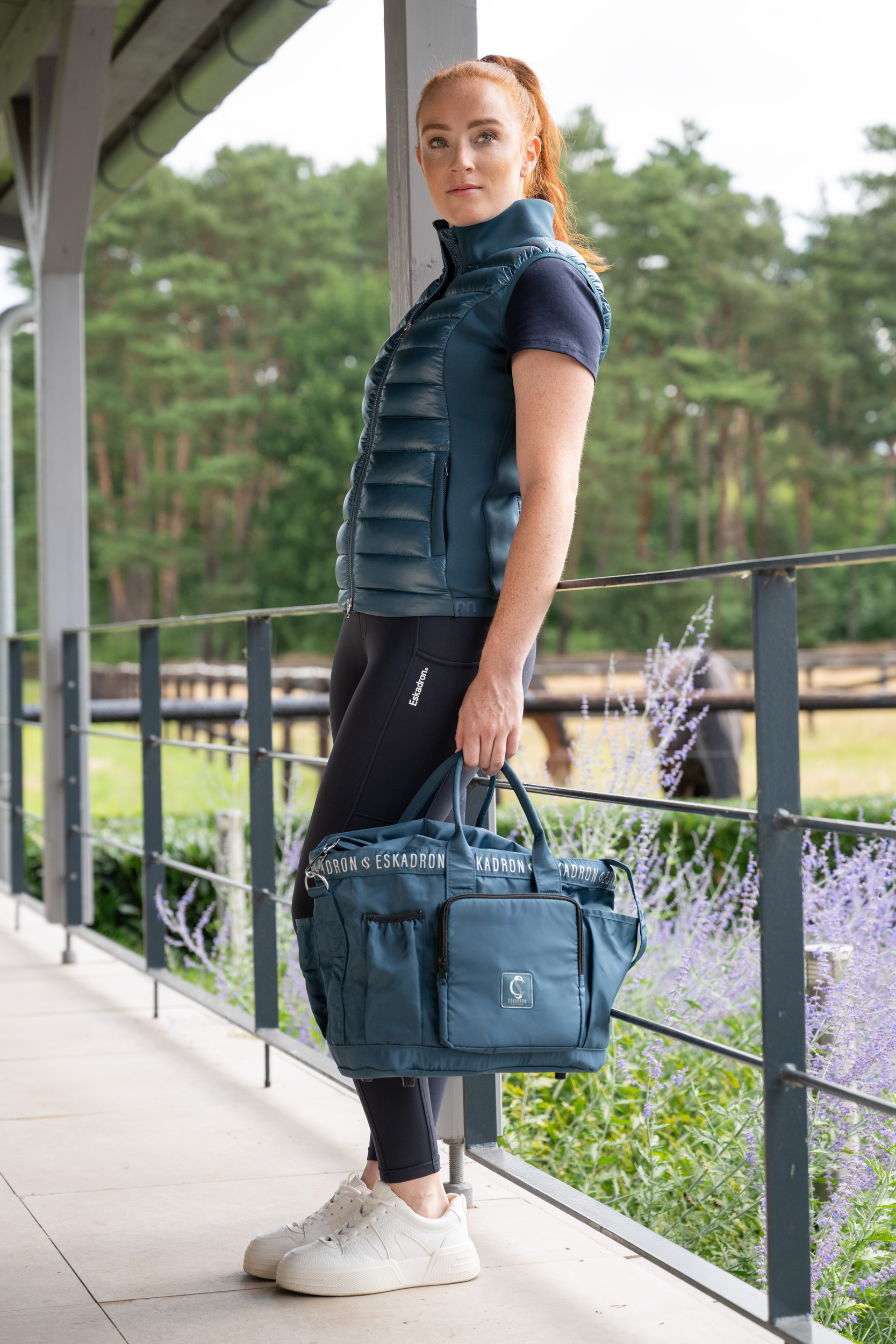 Hose, Weste, Outdoor, Tasche, Dunkelblau