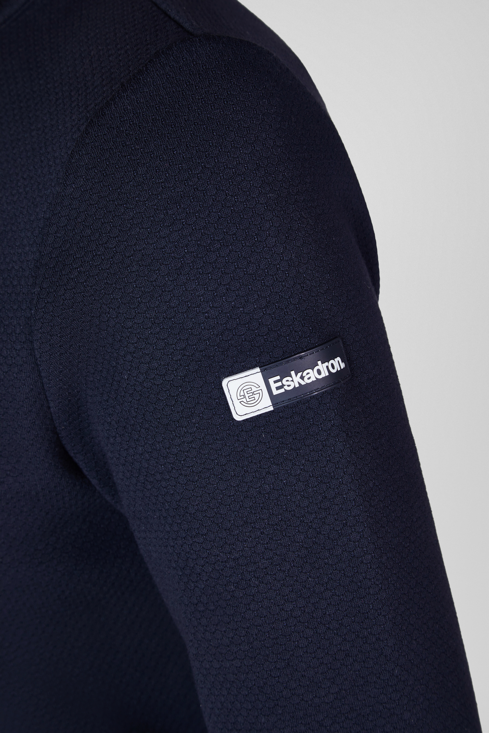 polo, navy, mesh, patch, Eskadron, Hemd/Bluse?, Eska..., Navy, Knit, Logo-Patch