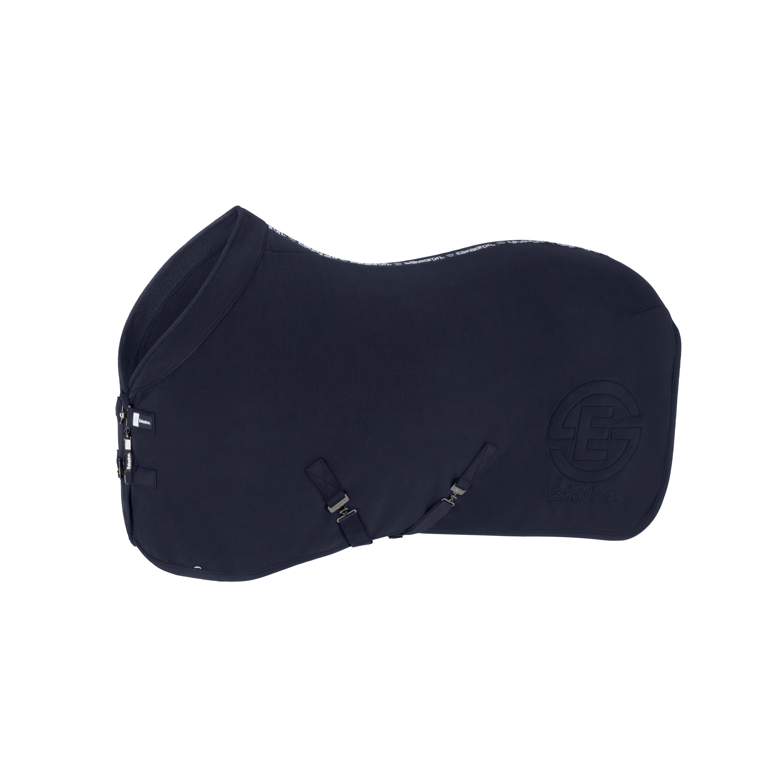 sattel, reithalfter, navy, pferd, pad, Sattelpad, Navy, Fahrrad, Klettverschluss, Logo relief