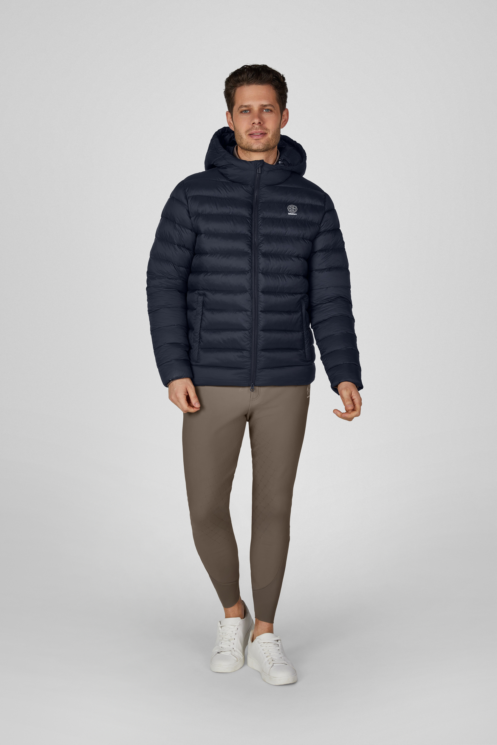 Daunenjacke, Pufferjacke, Navy, Kapuze, Reißverschluss, Pufferjacke, Hoodie, Steppjacke, Daunenjacke, Navy