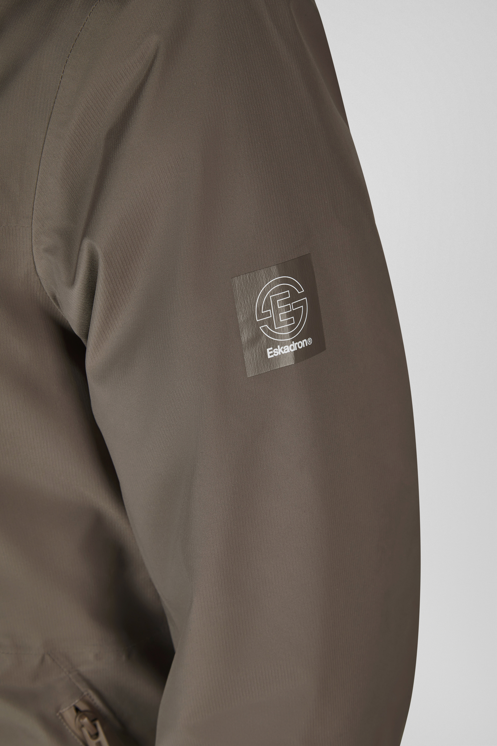 jacke, reissverschluss, softshell, taubenbraun, logo, jacke, softshell, braun, Logo-Patch, langarm