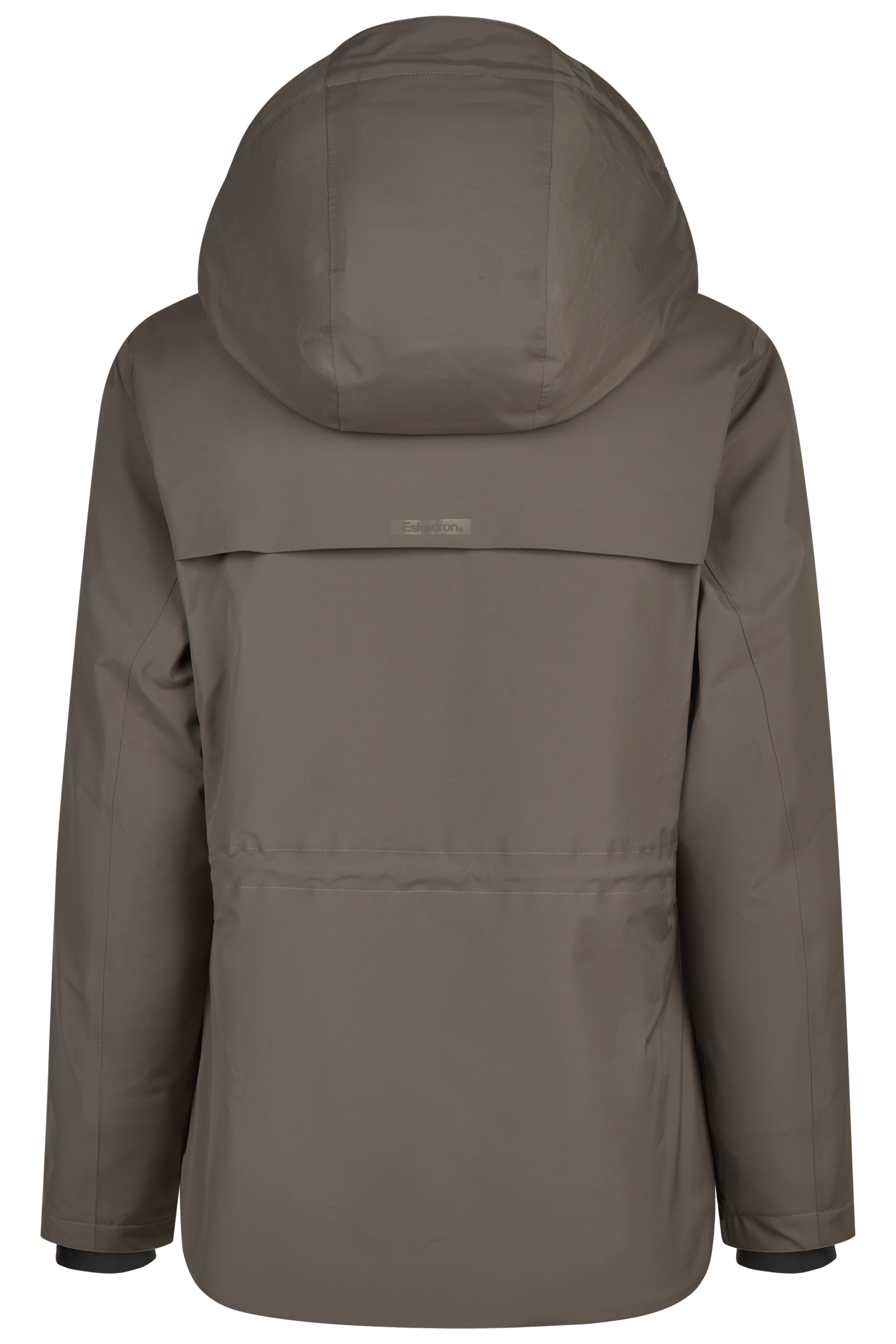 Hooded jacket, Taupe, Windbreaker, Back view, Minimalist, Hooded jacket, Windbreaker, Taupe, Water-resistant, Back view