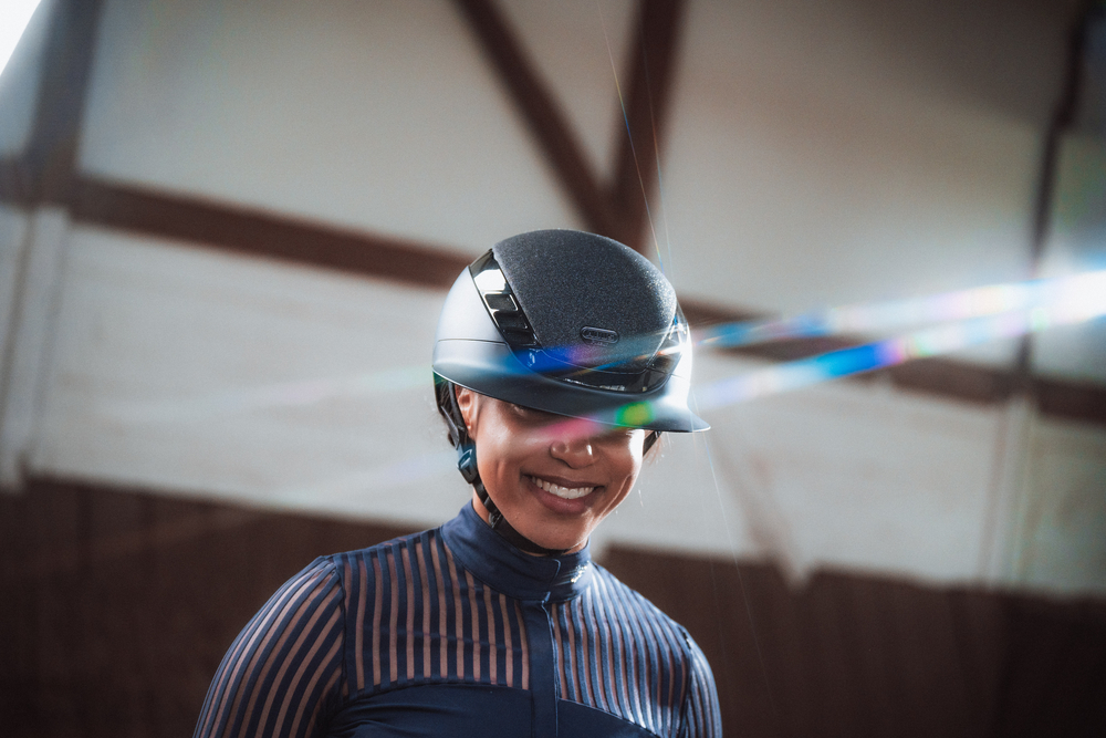 AIRLUXE SUPREME GLAM Long Visor Gesicht, Kopf, Lächeln, Schutzhelm, Helm