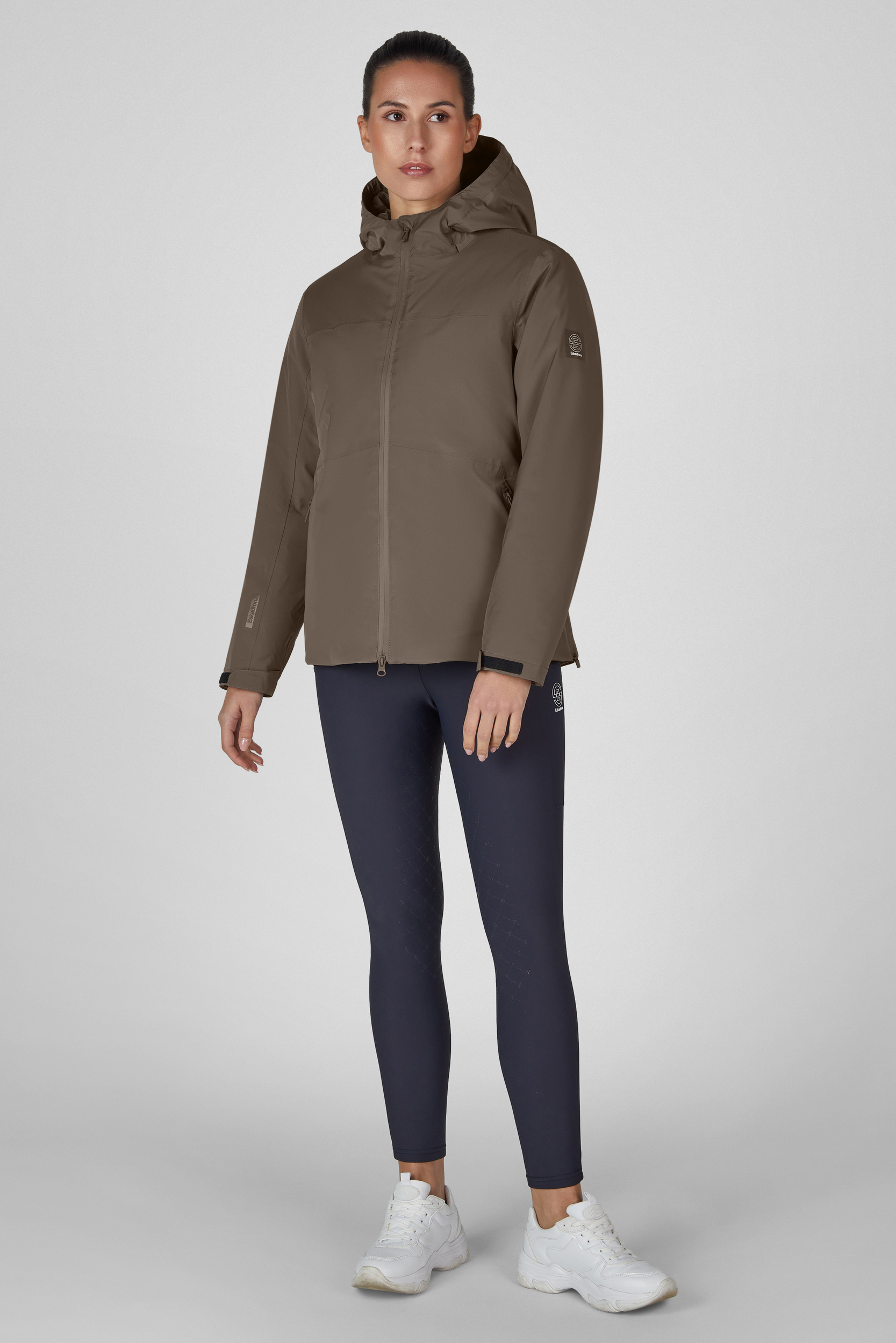 jacke, hoher kragen, windjacke, militärgrün, sporthose, Jacke, Hardshell, Regenjacke, Kapuze, Alltagstauglich
