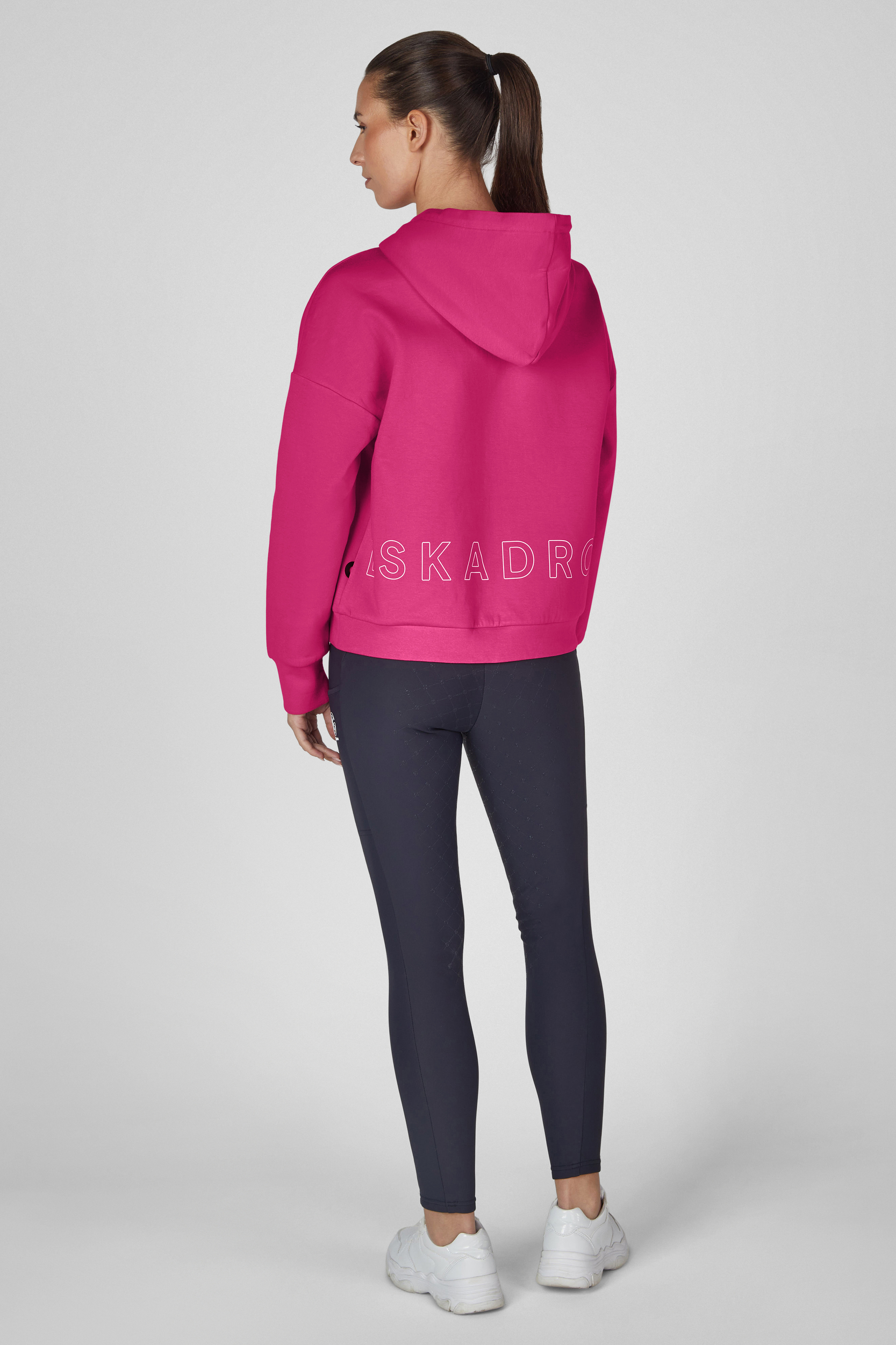 hoodie, pink, hooded, sweatshirt, backprint, hoodie, pink, hooded, back view, logo text