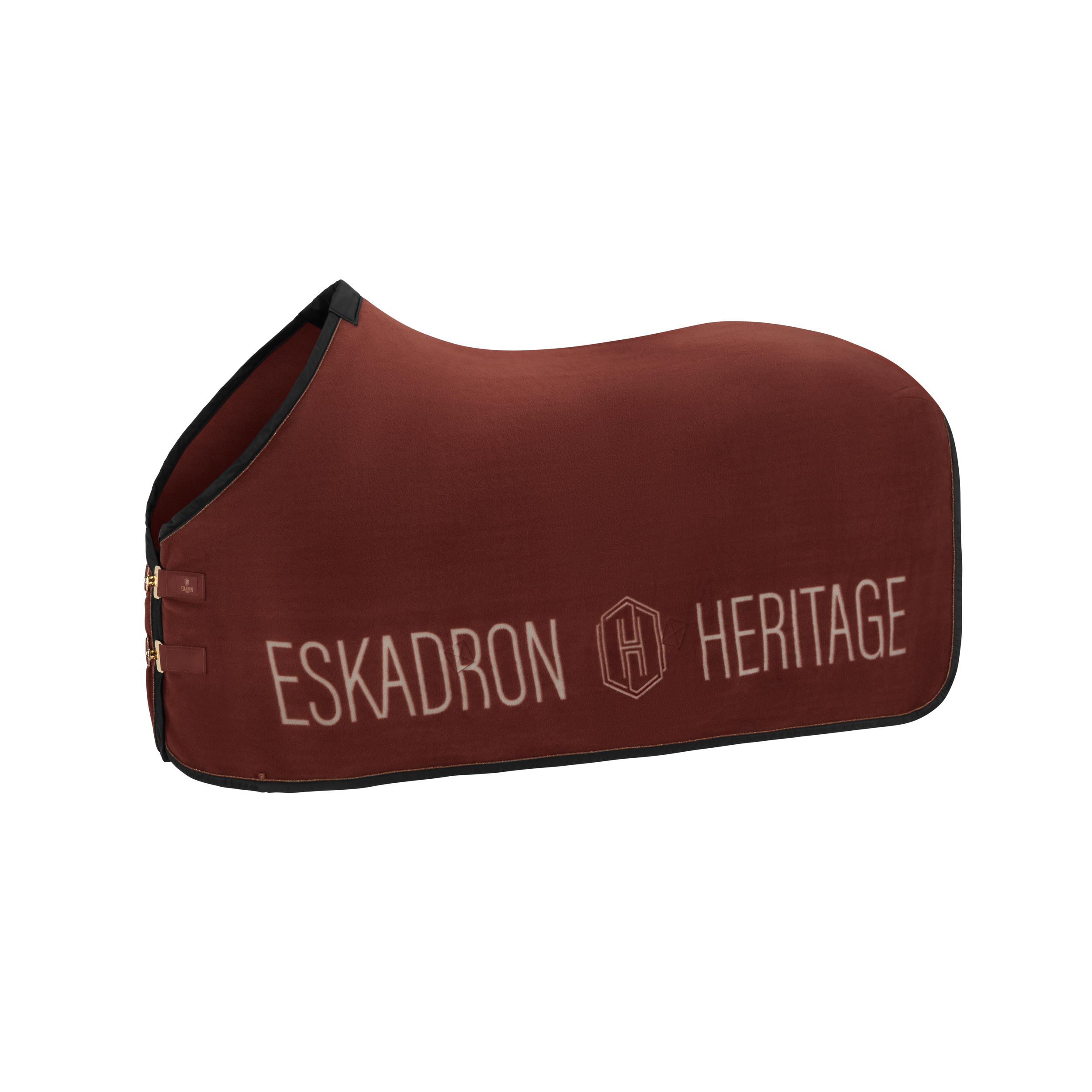 Pferdedecke, Bordeauxrot, Fleece, Schwarz eingefasst, Eskadron Heritage, Pferdedecke, Abschwitzdecke, Bordeauxrot, Schwarze Einfassung, Eskadron Heritage